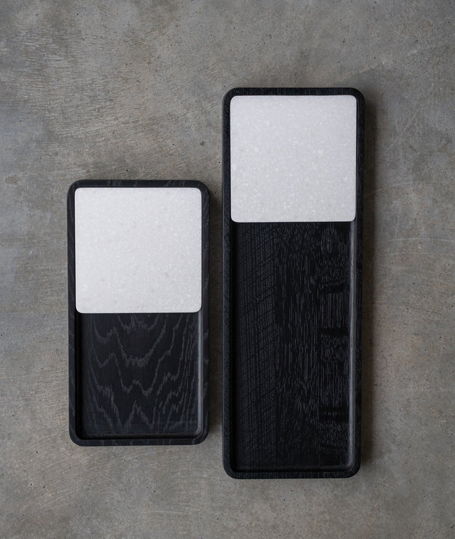 SLIDE SQUARE BLACK coaster