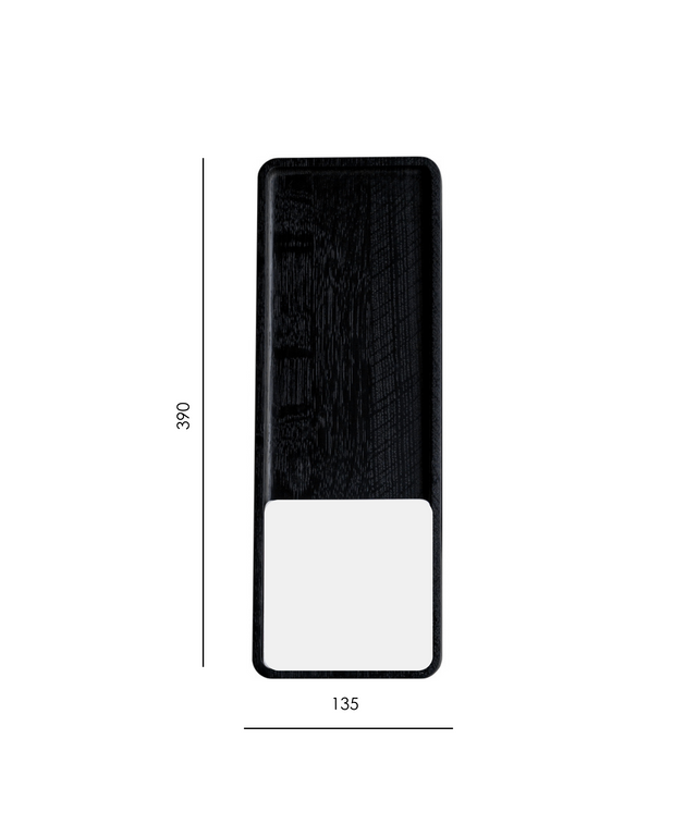 SLIDE SQUARE BLACK coaster