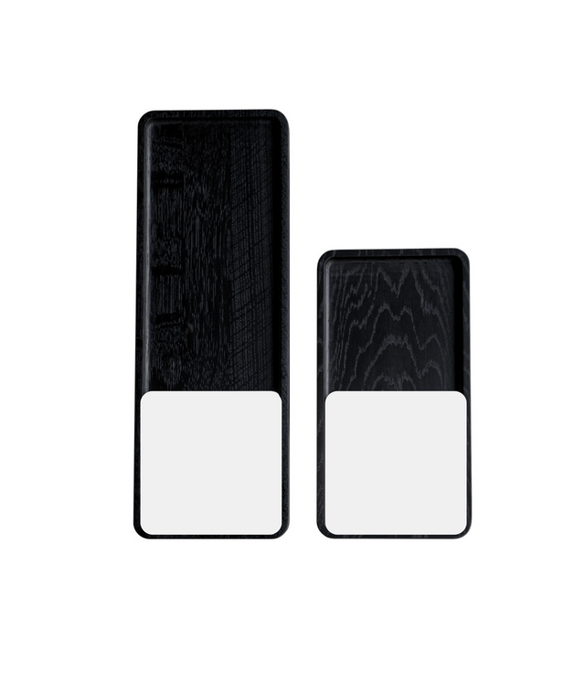 SLIDE SQUARE BLACK coaster