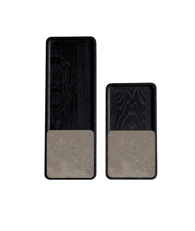 SLIDE SQUARE BLACK coaster