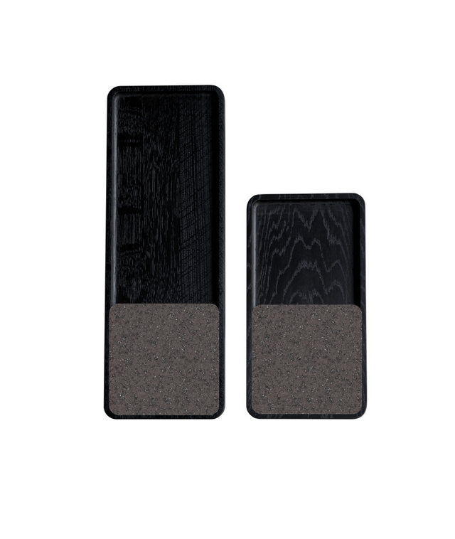 SLIDE SQUARE BLACK coaster
