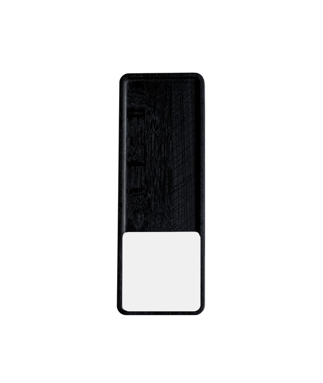 SLIDE SQUARE BLACK coaster