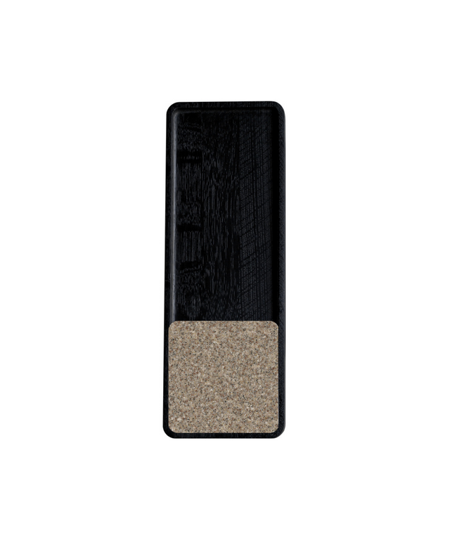 SLIDE SQUARE BLACK coaster