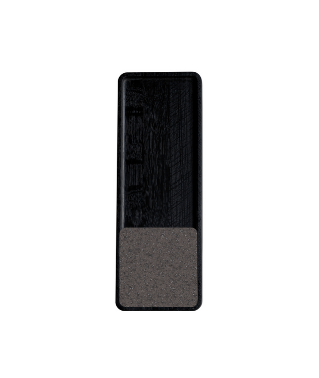SLIDE SQUARE BLACK coaster
