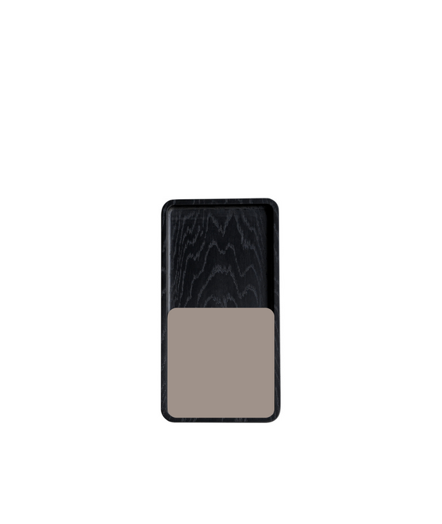 SLIDE SQUARE BLACK coaster