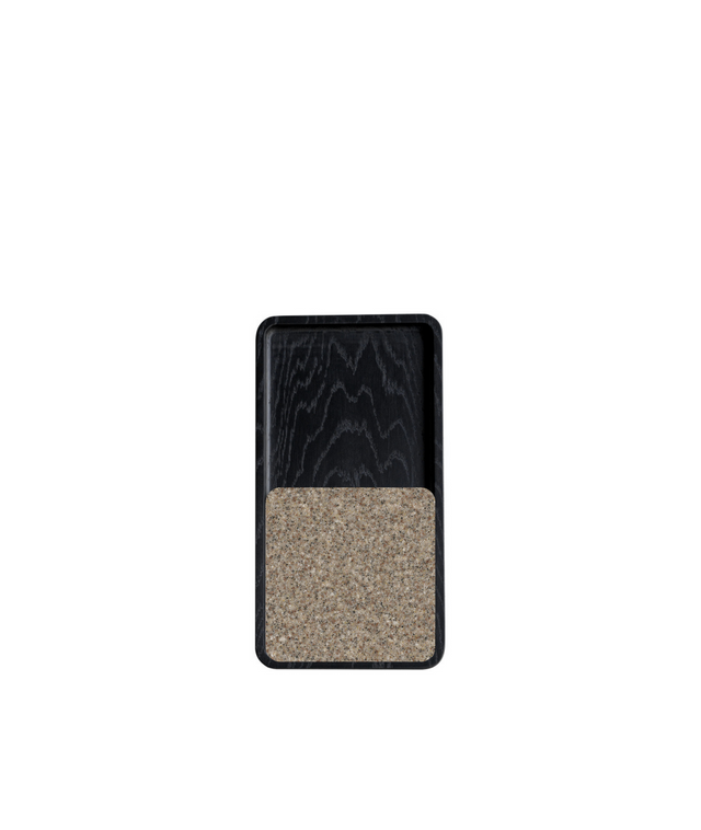 SLIDE SQUARE BLACK coaster