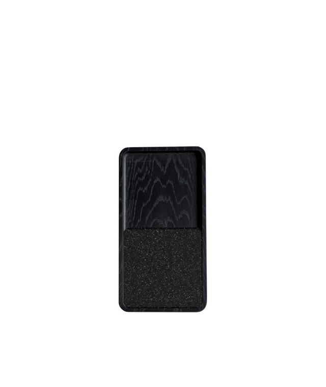 SLIDE SQUARE BLACK coaster