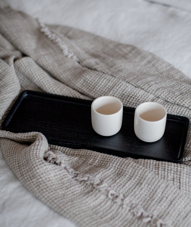 SLIDE SQUARE BLACK coaster