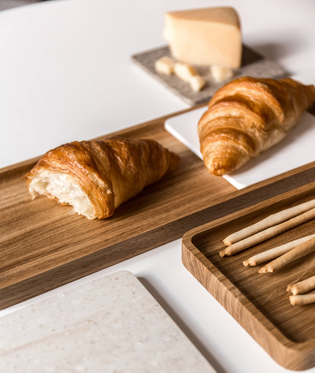 SLIDE SQUARE OAK tray