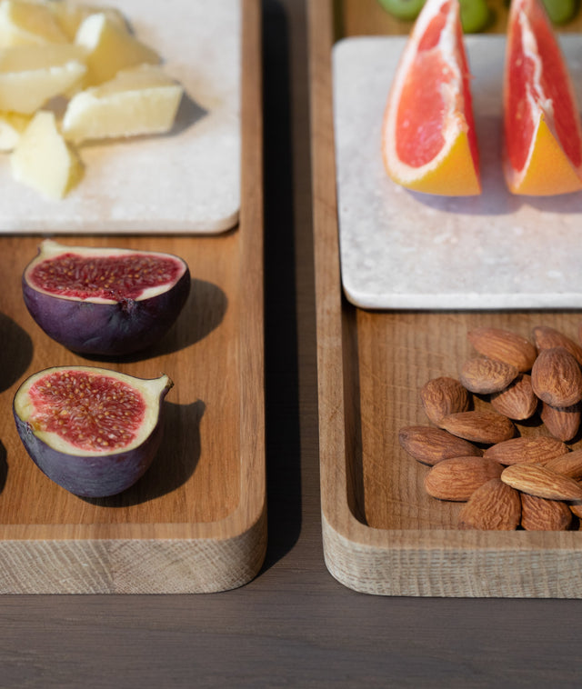 SLIDE SQUARE OAK tray