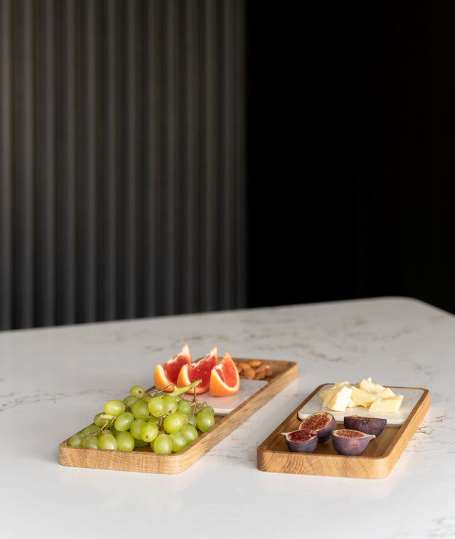 SLIDE SQUARE OAK tray