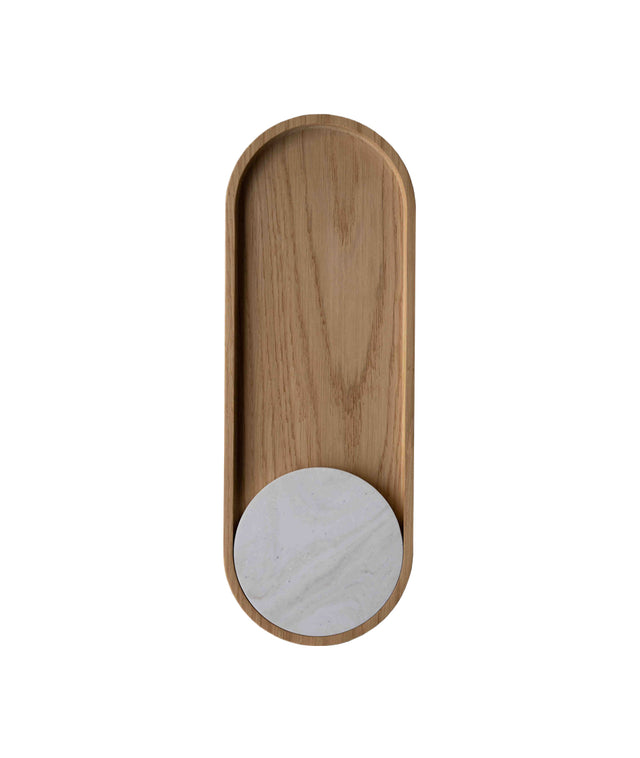 SLIDE ROUND OAK tray